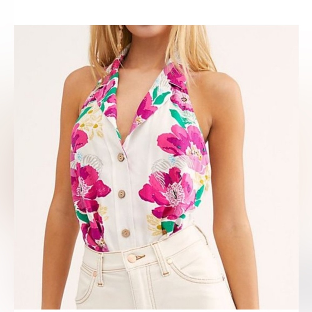 Free People halter bodysuit